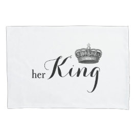 "Haar koning, zijn koningin" V2 Kussensloop set