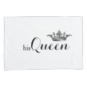 "Haar koning, zijn koningin" V2 Kussensloop set (Voorkant-Rechts)