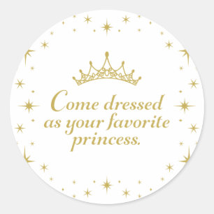 Haar Koninklijke Prinses Verjaardag Ronde Sticker