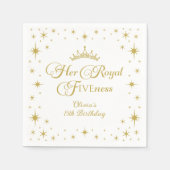 Haar koninklijke schoonheid Gold prinses 5 de verj Servet (Voorkant)