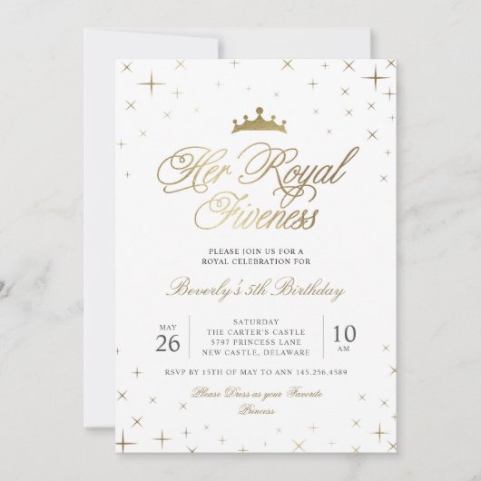 Haar Koninklijke Veerling Kaart (Voorkant)