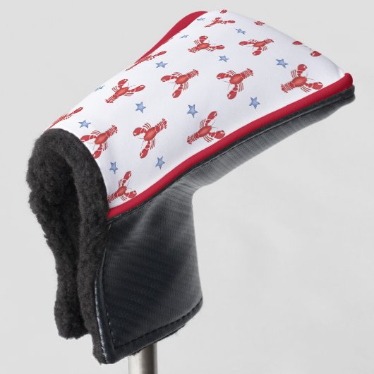 Haar kreeft bake preppy golfheadcover (3/4 voorkant)