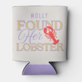 Haar Kreeft Is Schattig Bruids Blikjeskoeler (Voorkant)