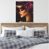 HAAR KROON #11 CANVAS AFDRUK (Insitu (Slaapkamer))