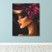 HAAR KROON #11 CANVAS AFDRUK (Insitu (Houten vloer))