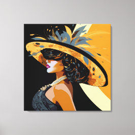 HAAR KROON #1 CANVAS AFDRUK