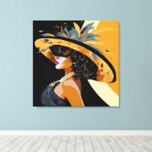 HAAR KROON #1 CANVAS AFDRUK (Insitu (Houten vloer))