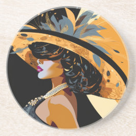 HAAR KROON #1 ZANDSTEEN ONDERZETTER