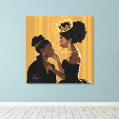 HAAR KROON #2 CANVAS AFDRUK (Insitu (Houten vloer))