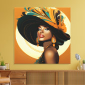 HAAR KROON #2 CANVAS AFDRUK (Insitu (Woonkamer))