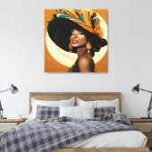 HAAR KROON #2 CANVAS AFDRUK (Insitu (Slaapkamer))