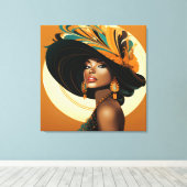 HAAR KROON #2 CANVAS AFDRUK (Insitu (Houten vloer))