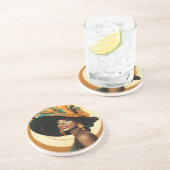 HAAR KROON #2 ZANDSTEEN ONDERZETTER (Zijkant)