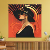 HAAR KROON #3 CANVAS AFDRUK (Insitu (Woonkamer))