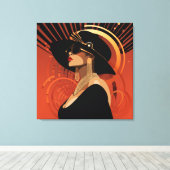 HAAR KROON #3 CANVAS AFDRUK (Insitu (Houten vloer))