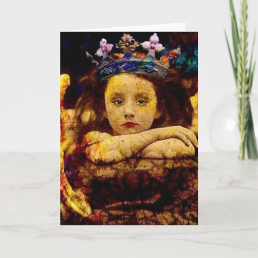 Haar kroon kaart (Voorkant)