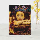 Haar kroon kaart (Gele Bloem)