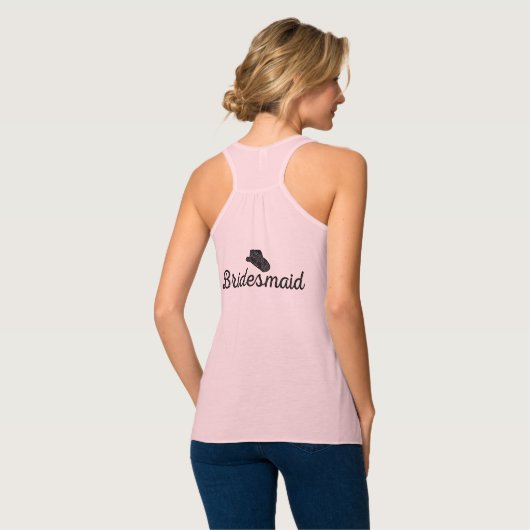 Haar laarzen waren gemaakt voor de bridesmaids. tanktop (Volledige Achterkant)
