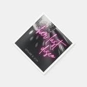 Haar laatste Disco Bachelorette party Napkins Servet (Hoek)