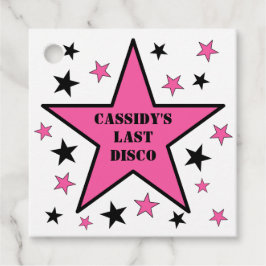 Haar laatste disco Cowgirl Bachelorette party Bedankjes Labels