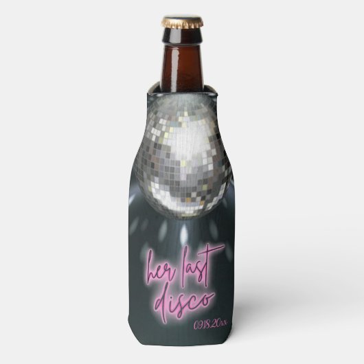 Haar laatste Disco Meidenavond  Flesjeskoeler (Fles Voorkant)