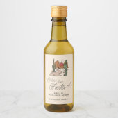 Haar laatste Fiesta Boho Desert Bachelorette Weeke Wijn Etiket (Voorkant)