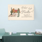 Haar laatste Fiesta Boho Woestijn Bachelorette Par Spandoek (Beurs)