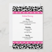 Haar laatste ride Disco Cowgirl Bachelorette Kaart (Achterkant)