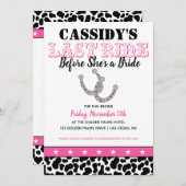 Haar laatste ride Disco Cowgirl Bachelorette Kaart (Voorkant / Achterkant)