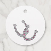 Haar laatste Ride Disco Cowgirl Bachelorette party Bedankjes Labels (Achterkant)