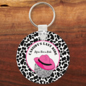Haar laatste Ride Disco Cowgirl Bachelorette party Sleutelhanger (Voorkant)