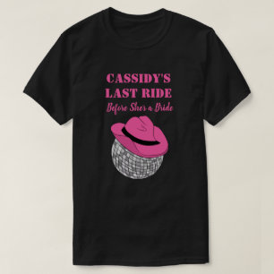 Haar laatste Ride Disco Cowgirl Bachelorette party T-shirt