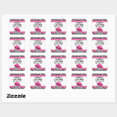 Haar Laatste Rit Disco Cowgirl Bachelorette Feest Vierkante Sticker (Vel)