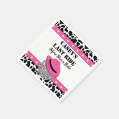 Haar Laatste Rit Disco Cowgirl Meisjesuitstap Servet (Hoek)