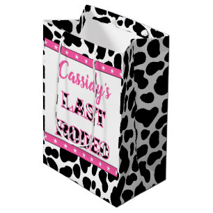 Haar laatste Rode Disco Cowgirl Bachelorette party Medium Cadeauzakje