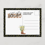Haar laatste Rodeo Cowgirl Boots Lemons Vrijgezell Briefkaart (Achterkant)