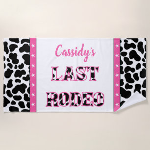 Haar Laatste Rodeo Disco Cowgirl Bachelorette Fees Strandlaken
