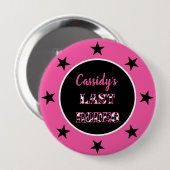 Haar laatste Rodeo Disco Cowgirl Bachelorette part Ronde Button 4,0 Cm (Voorkant /achterkant)