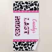 Haar laatste Rodeo Disco Cowgirl Bachelorette part Strandlaken (Voorkant)