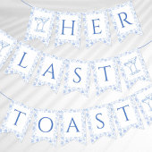 Haar laatste toast op de kust Floral Vlaggetjes