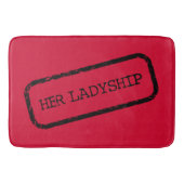 "Haar Ladyship" Badmat (Voorkant)