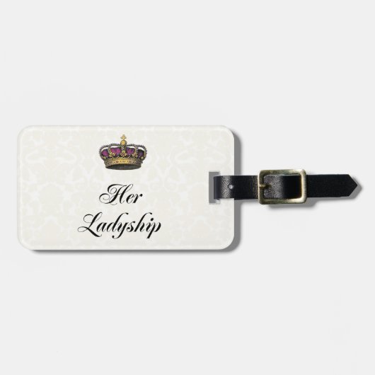 Haar Ladyship Bagagelabel (Voorkant horizontaal)