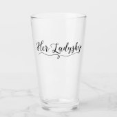 "Haar Ladyship" Glas (Voorkant)
