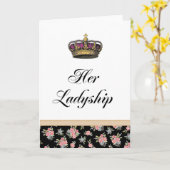 Haar Ladyship Kaart (Gele Bloem)