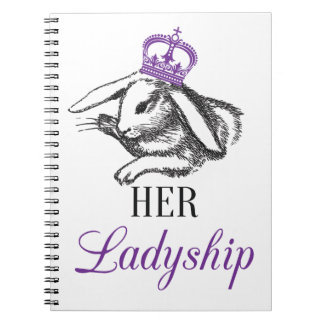 Haar Ladyship-laptop Notitieboek