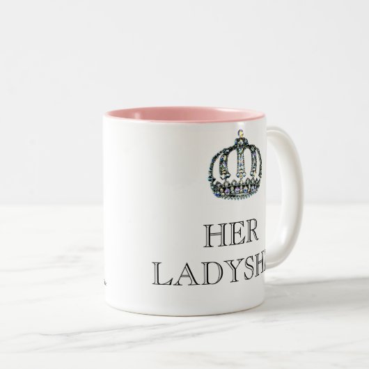 HAAR LADYSHIP-Mok Tweekleurige Koffiemok (Voorkant rechts)