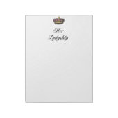 Haar Ladyship Notitieblok (Linkerzijde)