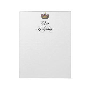 Haar Ladyship Notitieblok