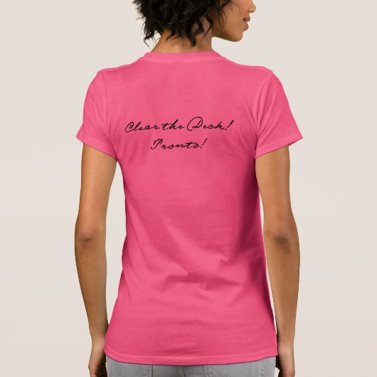 Haar Ladyship on board T-Shirt (Achterkant)