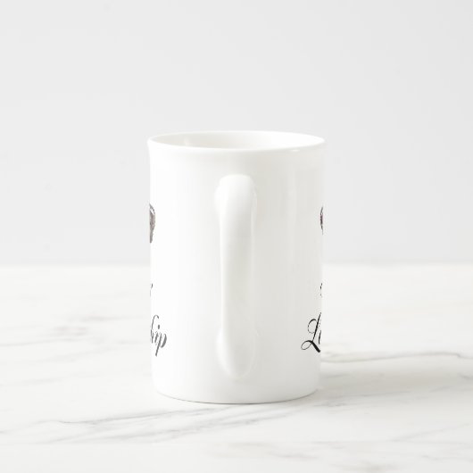 Haar Ladyship Porselein Kop (Achterkant)